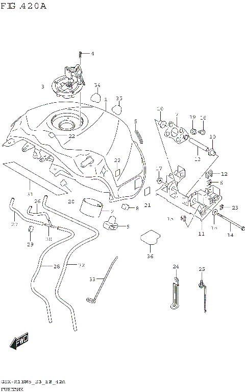 FUEL TANK ((GSX-R1000A,GSX-R1000RA):(E03,E28))