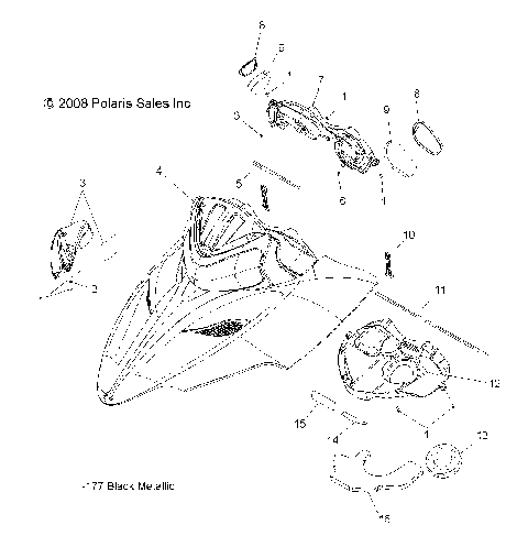 BODY, HOOD ASM. - S09PR6KS/KE (49SNOWHOOD09600SHIFT)