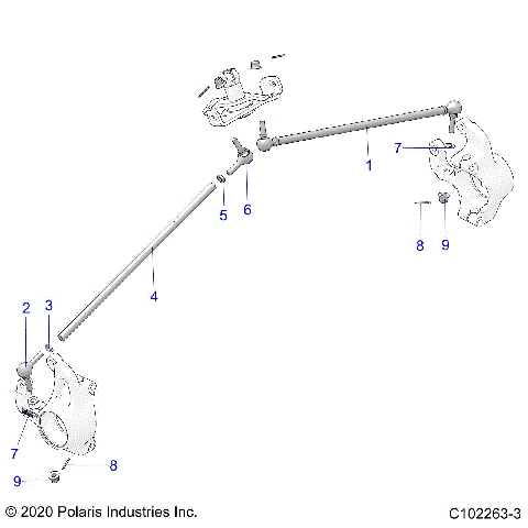 STEERING, STEERING TIE RODS. - A20SXE95KL/KR (C102263-3)