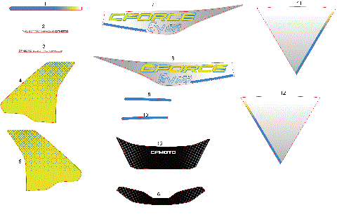 DECAL KITS(NA,LEMON GREEN )