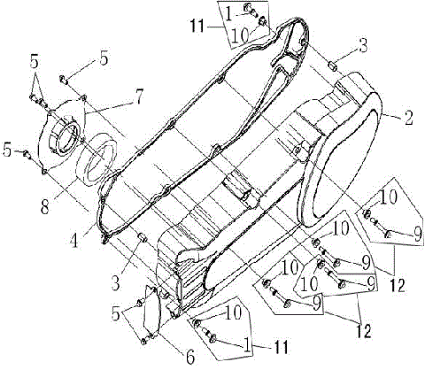 LEFT SIDE COVER ASSY