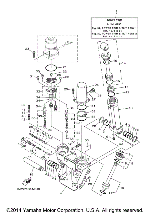POWER TRIM TILT ASSY 1