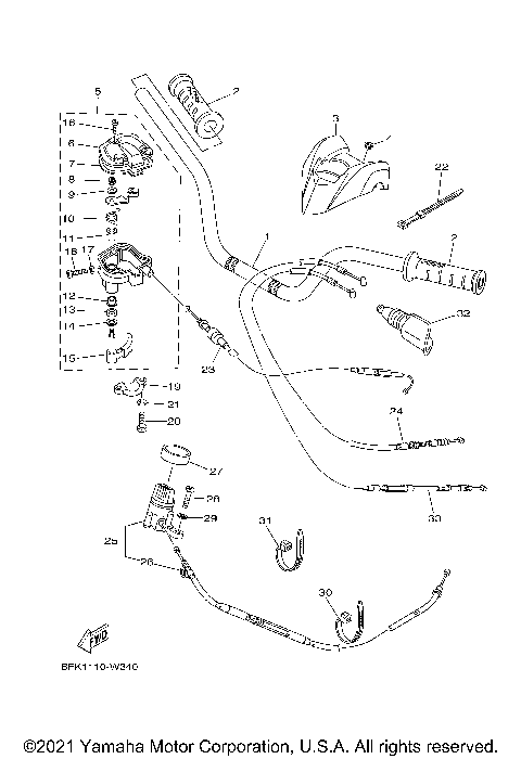 STEERING HANDLE CABLE