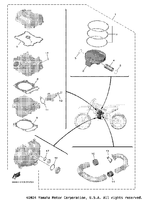 4 PISTON REBUILT KIT