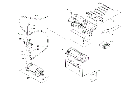 BATTERY AND STARTER ASSEMBLY [301955]