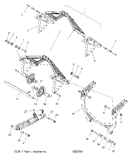 SUSPENSION, CRANK ASM., REAR - S21DDH8RS ALL OPTIONS (600764)