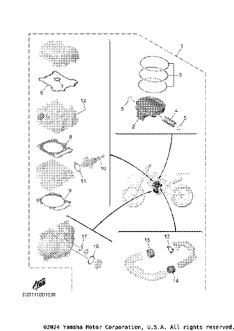 4 PISTON REBUILT KIT