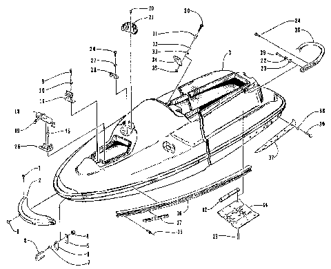 HULL AND RELATED PARTS ASSEMBLY [72703]