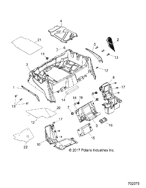 BODY, REAR RACK and FENDERS - Z19VHA57B2/E57BM (702075)