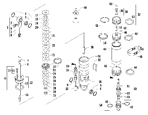 REAR SUSPENSION REAR ARM SHOCK ABSORBER [92175]