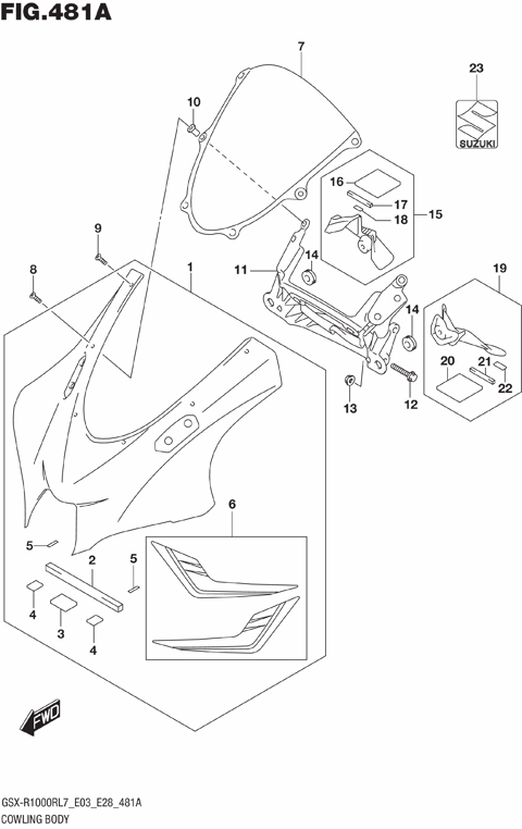 COWLING BODY (GSX-R1000RL7 E03)