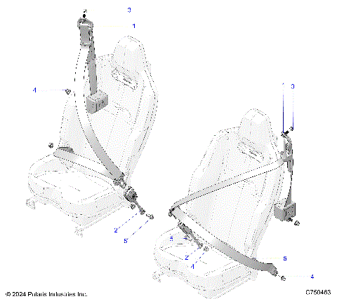 BODY, SEAT BELT MOUNTING, REAR - Z25X4B92AP/BP (C750463)