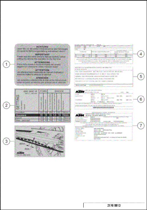 TECHNIC INFORMATION STICKER