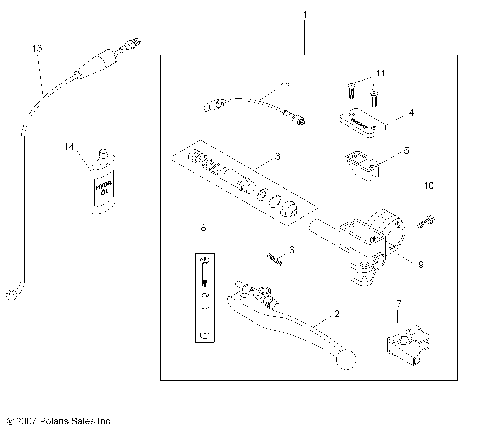 ENGINE, CLUTCH LEVER and MASTER CYLINDER - A09GJ45AA (49ATVMCLH08OUT525S)
