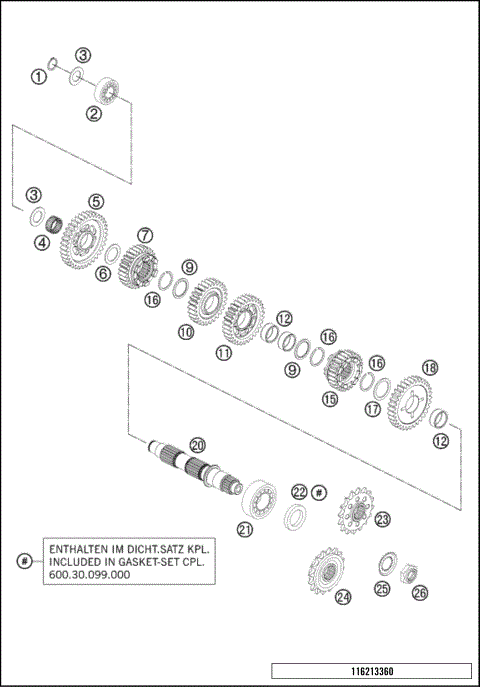 TRANSMISSION II - COUNTER SHAF
