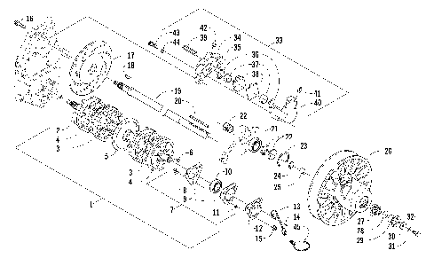 DRIVE TRAIN SHAFTS AND BRAKE ASSEMBLIES [86995]