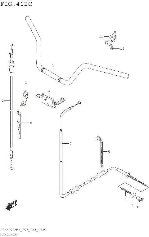HANDLEBAR (LT-A500XM2 P33)