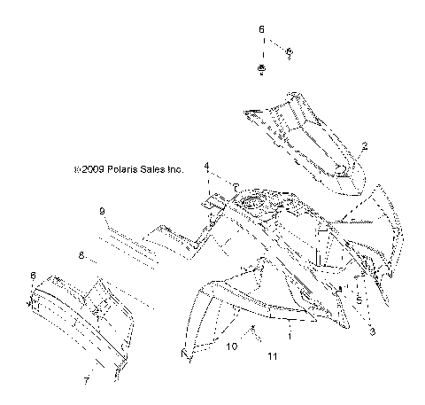 BODY, FRONT CAB - A10NA32FA (49ATVCAB10TBLZR)