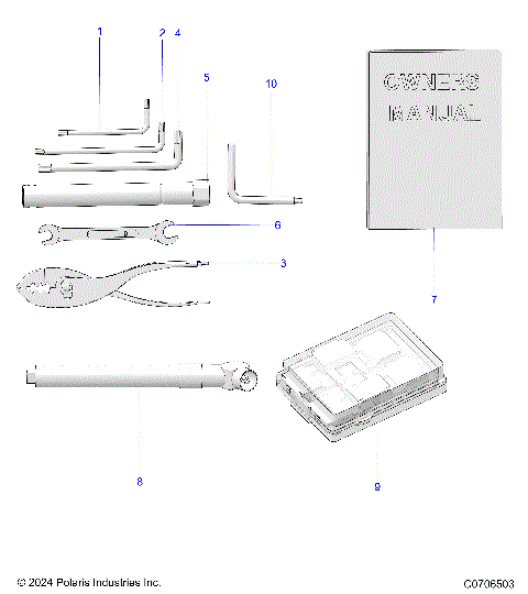 REFERENCE, OWNERS MANUAL AND TOOL KIT - G24GZW99A/99B (C0706503)
