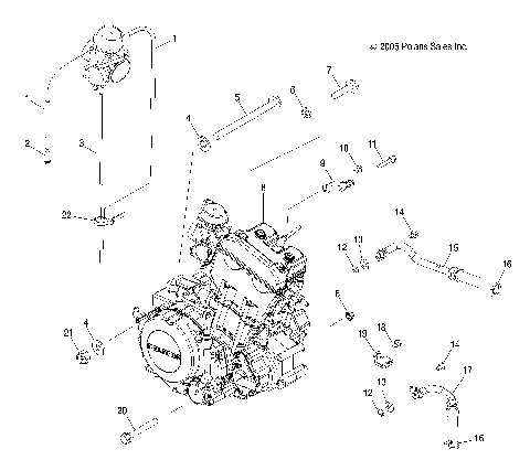 ENGINE, MOUNTING - A07GP50AA/AB (4999201899920189A13)
