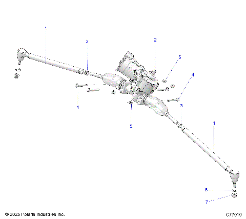STEERING, GEARBOX AND TIE RODS - Z25RRL2KAL (C77010)