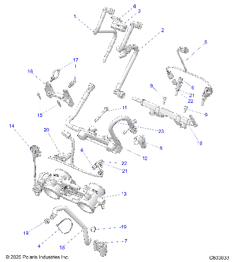 FUEL SYSTEM, RAIL, LINES and THROTTLE BODY - S26TDV8MS (C602870)