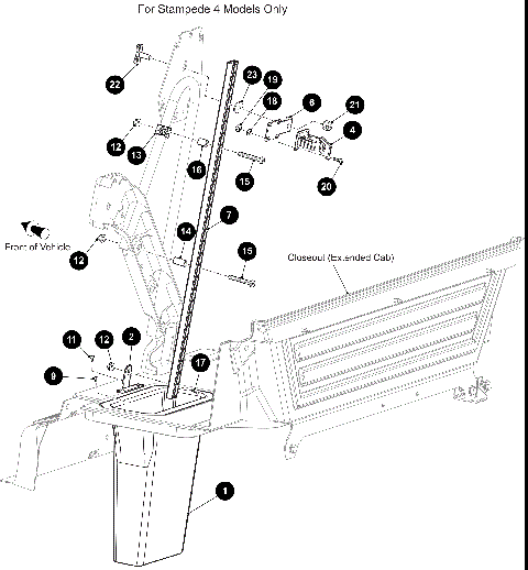 EXTENDED CAB STORAGE POCKET
