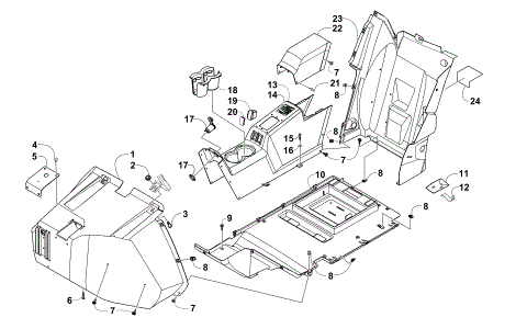 CONSOLE AND FLOOR PANEL ASSEMBLY