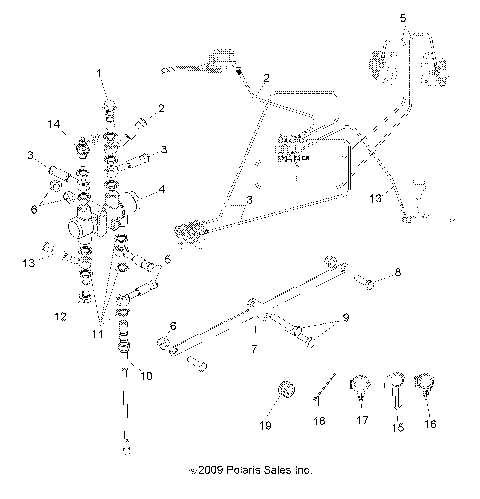 BRAKES, VALVE SYSTEM and LINES - A10NA32FA (49ATVBRAKELINE10BOSSI)