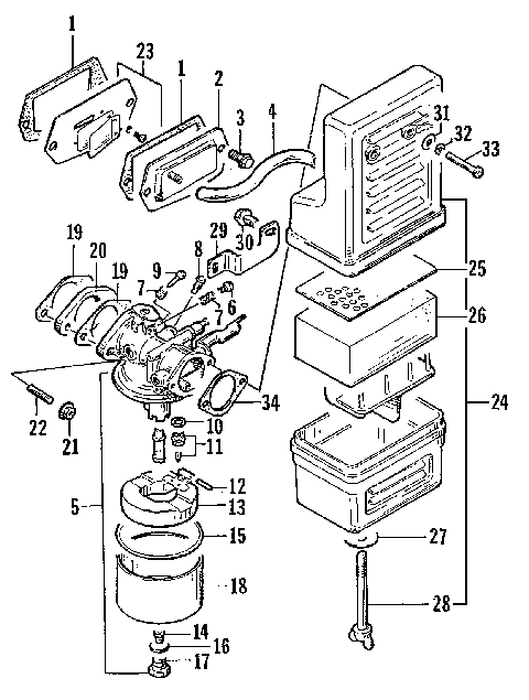 CARBURETOR AND AIR CLEANER [94458]