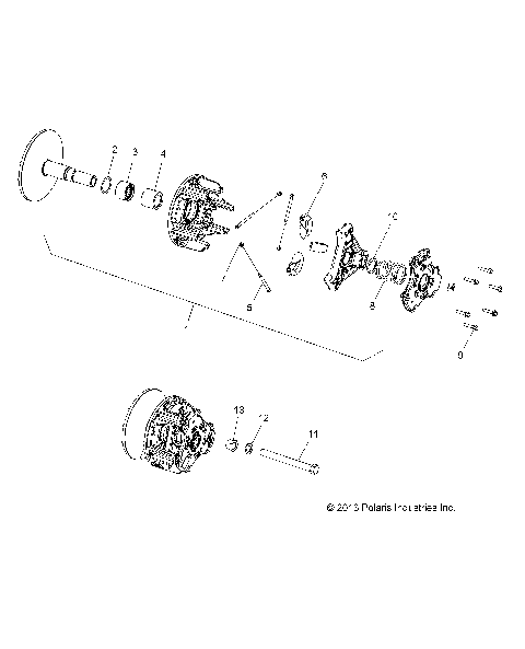 DRIVE TRAIN, PRIMARY CLUTCH - R15RTAD1AA/EA/ED1EA (49RGRCLUTCHDRV15DLS)
