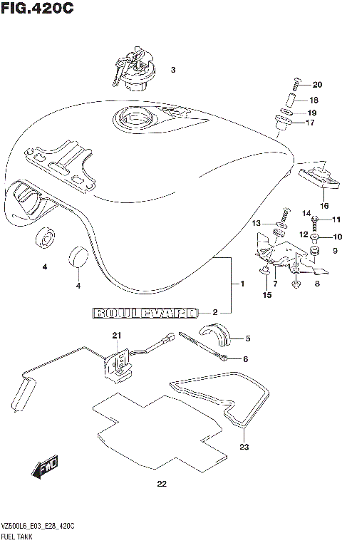 FUEL TANK (VZ800L6 E33)