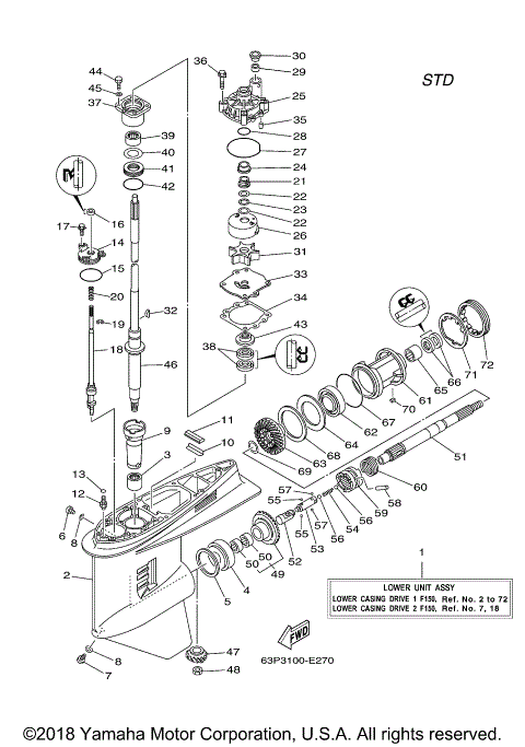 LOWER CASING DRIVE 1 F150