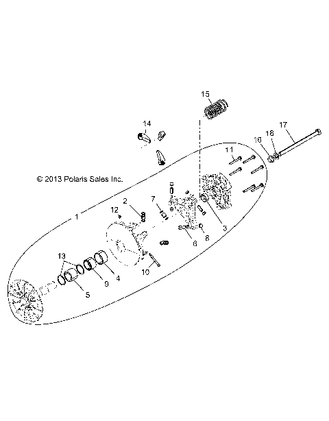 DRIVE TRAIN, CLUTCH, PRIMARY, EBS - ALL OPTIONS (49RGRCLUTCHDRV14900XPEBS)