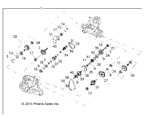 DRIVE TRAIN, MAIN GEARCASE INTERNALS - A15SVA85HD (49ATVTRANSINTL1332847)