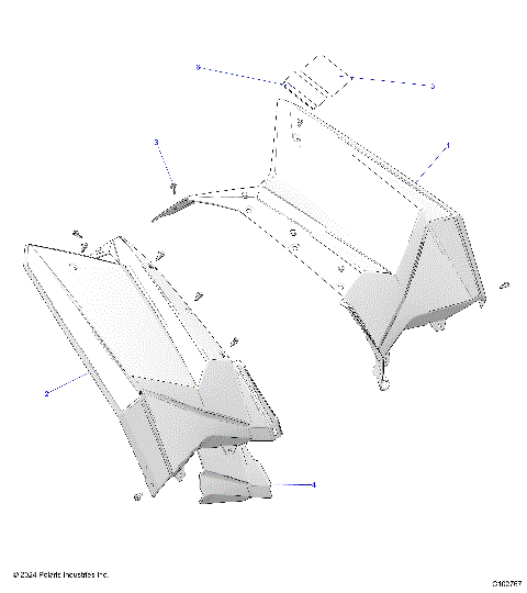 BODY, REAR CAB AND HEAT SHIELDS - A26SGE95AB (C102767)