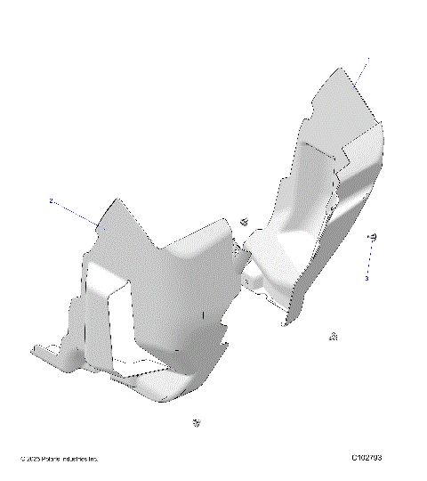 BODY, MUD GUARDS - A26SGE95AB (C102793)