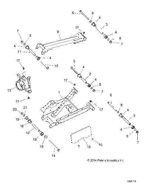 SUSPENSION, REAR CONTROL ARMS - Z15VCE87AT/AV (700018)