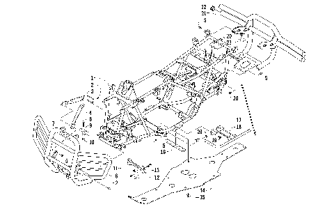 FRAME AND RELATED PARTS [93879]