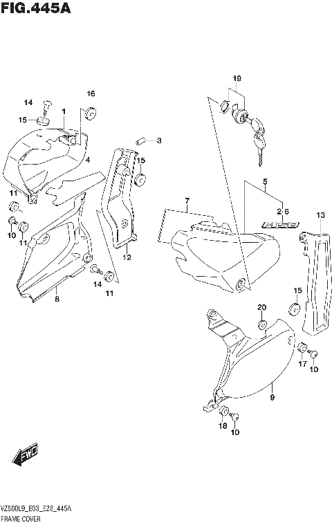 FRAME COVER (VZ800L9 E03)