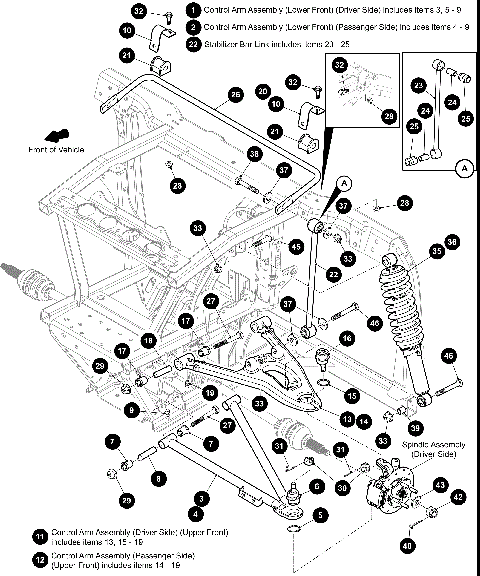 FRONT CONTROL ARM ASSEMBLY