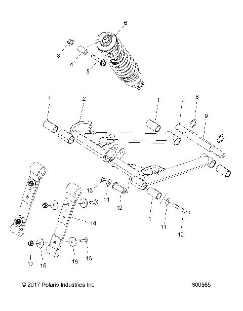 SUSPENSION, TORQUE ARM, FRONT - S21DDL8RS ALL OPTIONS (600565)