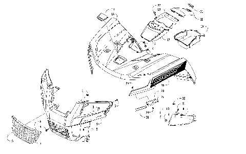 FRONT BODY PANEL AND HEADLIGHT ASSEMBLIES [301988]