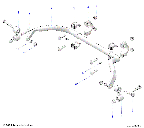 SUSPENSION, REAR STABILIZER BAR