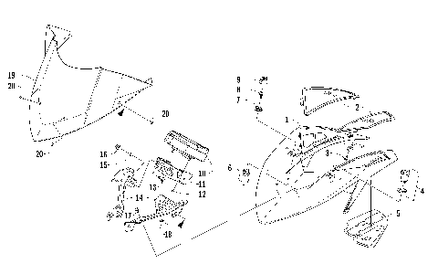 WINDSHIELD AND INSTRUMENTS ASSEMBLIES [95133]
