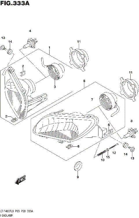 HEADLAMP (LT-F400FL9 P03)