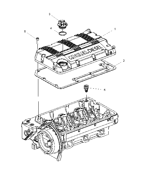 ENGINE, ROCKER ARMS COVER and OIL FILLER - R16B1PD1AA/2P (49BRUTUSROCKERCVR15DSL)