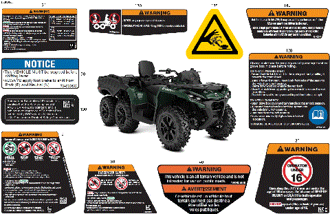 07- Body - Warning Decals Front Section