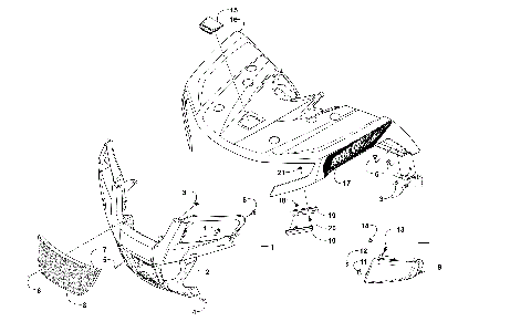 FRONT BODY PANEL AND HEADLIGHT ASSEMBLIES [300956]