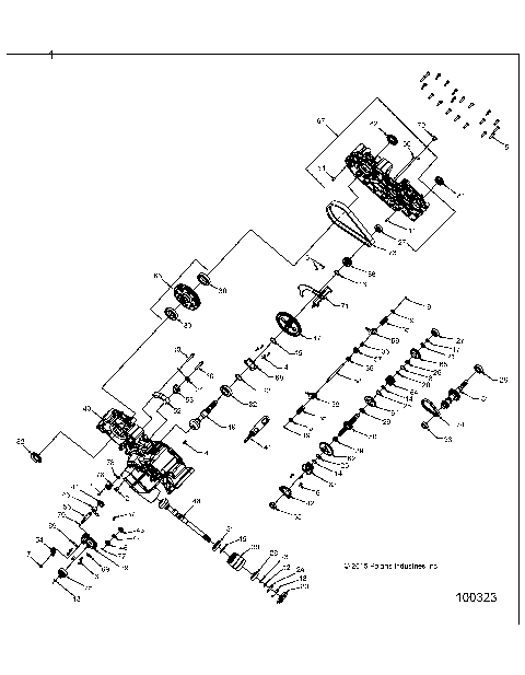 DRIVE TRAIN, MAIN GEARCASE - A17SEH57A7 [100323]